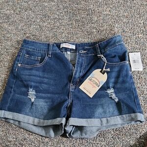 Blue Denim Women's Shorts